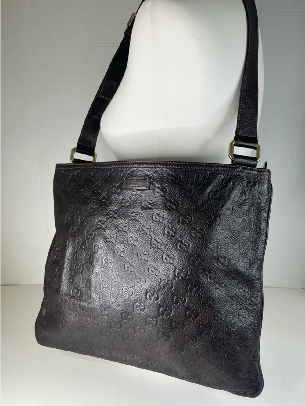 GUCCI Guccisima GG Logo Crossbody Shoulder Bag